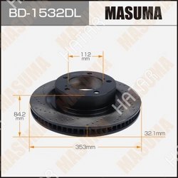 MASUMA Диск тормозной masuma перфорированный front sequoia/ upk60l lh