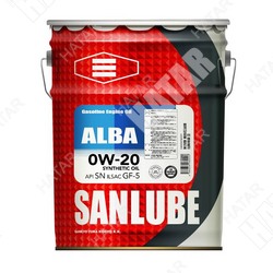 SANLUBE Масло моторное 0w-20 sp 20л синтетика