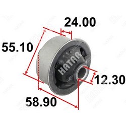 TENACITY Сайлентблок рычага резиновый tenacity 1748 rear