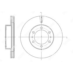 G-BRAKE Диск тормозной вентилируемый g-brake