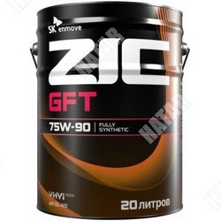 ZIC Zic трансм. gft 75w90 gl-4/5 20л синт., допуски mt-1, zf, man, scania