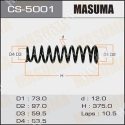MASUMA Пружина подвески masuma front cr-v/ rd1