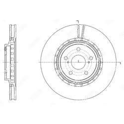 G-BRAKE Диск тормозной вентилируемый g-brake