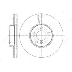 G-BRAKE Диск тормозной вентилируемый g-brake