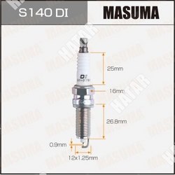 MASUMA Свеча зажигания masuma double iridium ldk7rki
