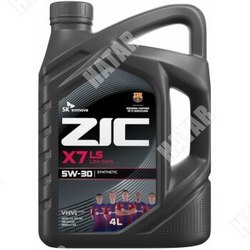 ZIC Масло моторное zic x7 ls 5w30 sn/cf, acea c3, dexos2 4л универсальная синтетика 1/4