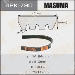 MASUMA Ремень ручейковый masuma 4pk- 790