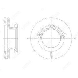G-BRAKE Диск тормозной вентилируемый g-brake