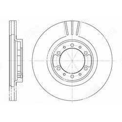 G-BRAKE Диск тормозной вентилируемый g-brake