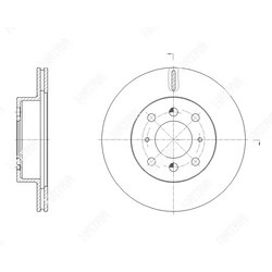 G-BRAKE Диск тормозной вентилируемый g-brake