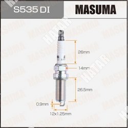 MASUMA Свеча зажигания masuma double iridium dilkar8j9g
