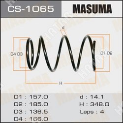 MASUMA Пружина подвески masuma front rav4/ sxa11g