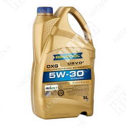 RAVENOL Моторное масло 5w-30 5л dxg синтетика+пао