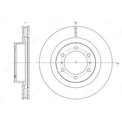 G-BRAKE Диск тормозной вентилируемый g-brake