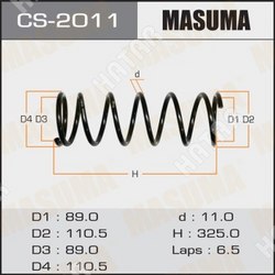 MASUMA Пружина подвески masuma rear cube/ z10