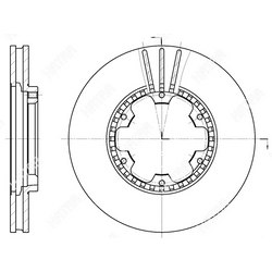 G-BRAKE Диск тормозной вентилируемый g-brake