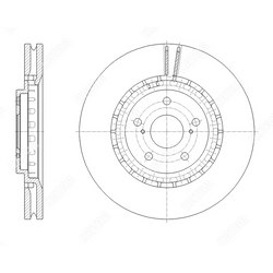 G-BRAKE Диск тормозной вентилируемый g-brake