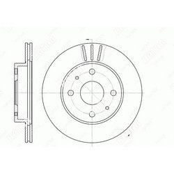G-BRAKE Диск тормозной вентилируемый g-brake