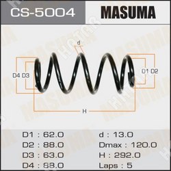 MASUMA Пружина подвески masuma rear fit/ gd1