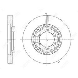 G-BRAKE Диск тормозной вентилируемый g-brake