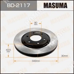 MASUMA Диск тормозной masuma front qx56 / z62