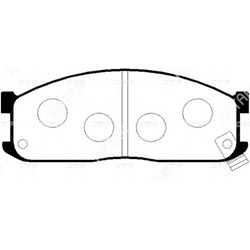 CTR Ckkk-11 колодки тормозные дисковые перед