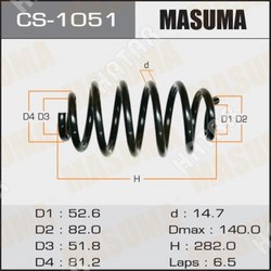 MASUMA Пружина подвески masuma rear probox/ ncp50