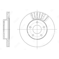 G-BRAKE Диск тормозной вентилируемый g-brake