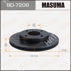 MASUMA Диск тормозной masuma, front suzuki swift zc83s уп.2