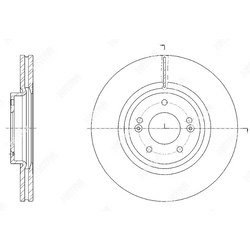 G-BRAKE Диск тормозной вентилируемый g-brake