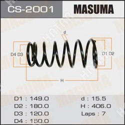MASUMA Пружина подвески masuma front terrano/ r50