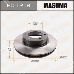 MASUMA Диск тормозной masuma front hilux surf/ grn215, kdn215