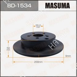 MASUMA Диск тормозной masuma, rear toyota vista, caldina / azv50, azt241w уп.2