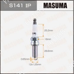 MASUMA Свеча зажигания masuma iridium+platinum ilkr8r8