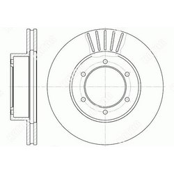 G-BRAKE Диск тормозной вентилируемый g-brake