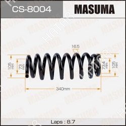 MASUMA Пружина подвески masuma rear