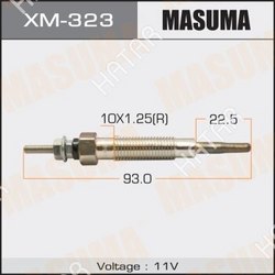 MASUMA Свеча накаливания masuma cp-05 /4m40  1/10/100