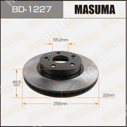 MASUMA Диск тормозной masuma front prius/ nhw20 уп.2