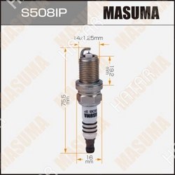 MASUMA Свеча зажигания masuma iridium+platinum pfr8s8eg 94460
