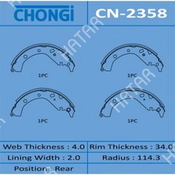 CHONGI Колодки барабанные chongi 1/12