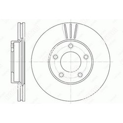 G-BRAKE Диск тормозной вентилируемый g-brake
