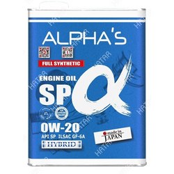 ALPHAS Масло моторное alphas 0w-20 sp 4l