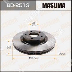 MASUMA Диск тормозной masuma front teana/ j32z уп.2
