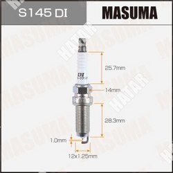 MASUMA Свеча зажигания masuma double iridium dilzkar7d11s