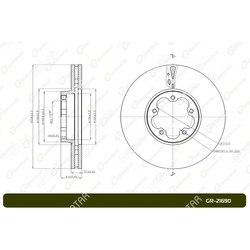 G-BRAKE Диск тормозной g-brake