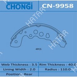 CHONGI Колодки барабанные chongi 1/16
