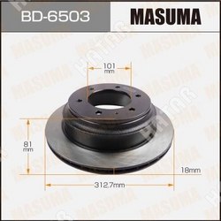 MASUMA Диск тормозной masuma rear bighorn / ubs73gw
