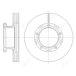 G-BRAKE Диск тормозной вентилируемый g-brake