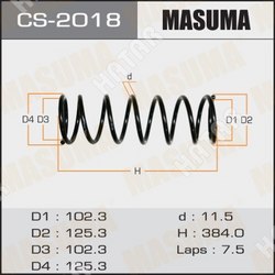 MASUMA Пружина подвески masuma rear wingroad/ whny11
