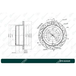 G-BRAKE Диск тормозной перфорированный вентилируемый g-brake правый